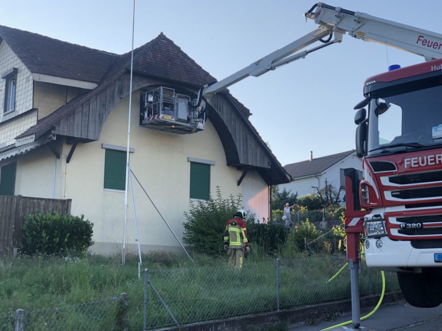 Ersteinsatzübung Feuerwehr Ins 18.08.2021