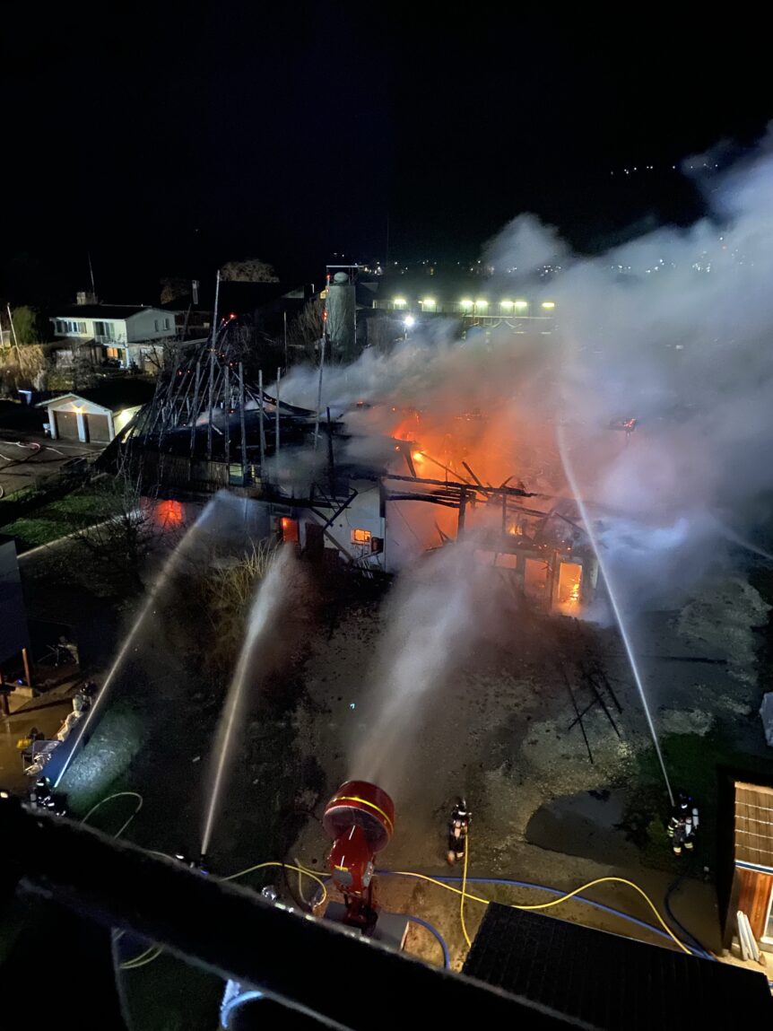 Einsatz 22.12.2023 Grossbrand in Gals