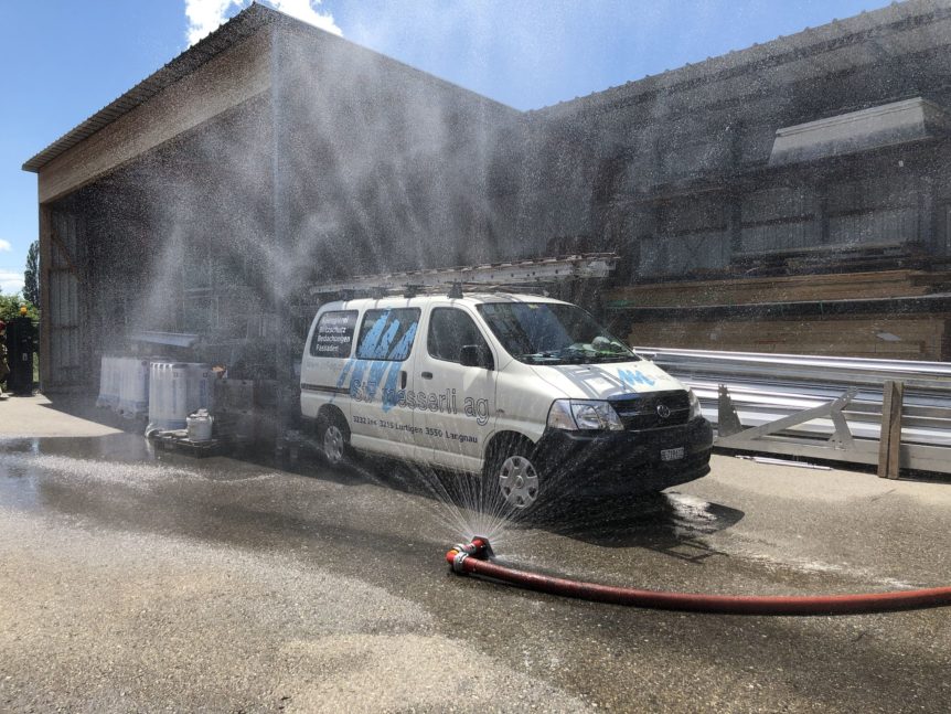 Einsatzübungen der Feuerwehr Ins vom 26.06.2021